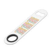 Roestvrijstalen flesopening speed flessenopener (Voorkant Gekanteld)