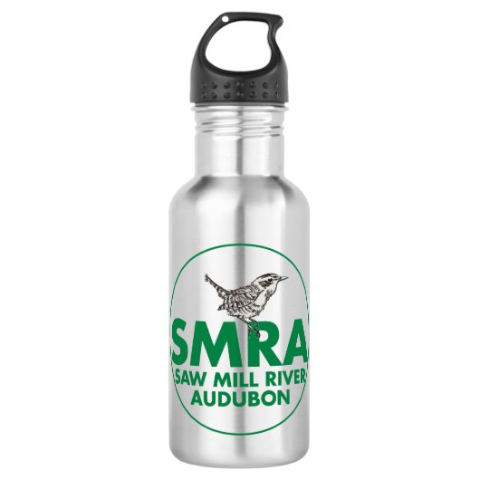 Roestvrijstalen waterfles met SMRA logo (Voorkant)
