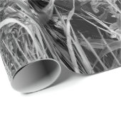  roestzwart en wit Antiek Cadeaupapier (Rol Hoek)