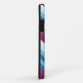 Roetdiagonaal vormgegeven strepen Case-Mate iPhone case (Achterkant/rechts)