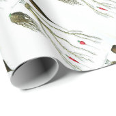  roetgroenten botanische afdrukken cadeaupapier (Rol Hoek)