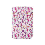 roetkleurig vogelpatroon badmat (Voorkant Verticaal)