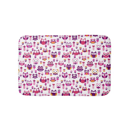 roetkleurig vogelpatroon badmat (Voorkant)