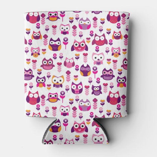 roetkleurig vogelpatroon blikjeskoeler (Voorkant)