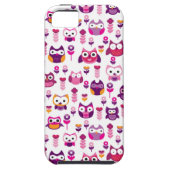 roetkleurig vogelpatroon Case-Mate iPhone case (Achterkant)