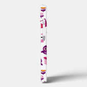 roetkleurig vogelpatroon Case-Mate iPhone case (Achterkant / Links)