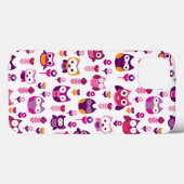 roetkleurig vogelpatroon Case-Mate iPhone case (Achterkant (horizontaal))