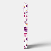 roetkleurig vogelpatroon Case-Mate iPhone case (Achterkant / Links)