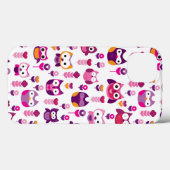 roetkleurig vogelpatroon Case-Mate iPhone case (Achterkant (horizontaal))