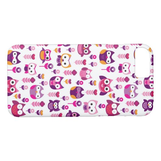 roetkleurig vogelpatroon Case-Mate iPhone case (Achterkant (Horizontaal))