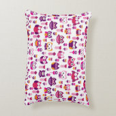 roetkleurig vogelpatroon decoratief kussen (Achterkant (Verticaal))