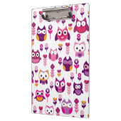 roetkleurig vogelpatroon klembord (Links)