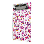 roetkleurig vogelpatroon mini klembord (Angled2)