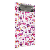 roetkleurig vogelpatroon mini klembord (Schuin)