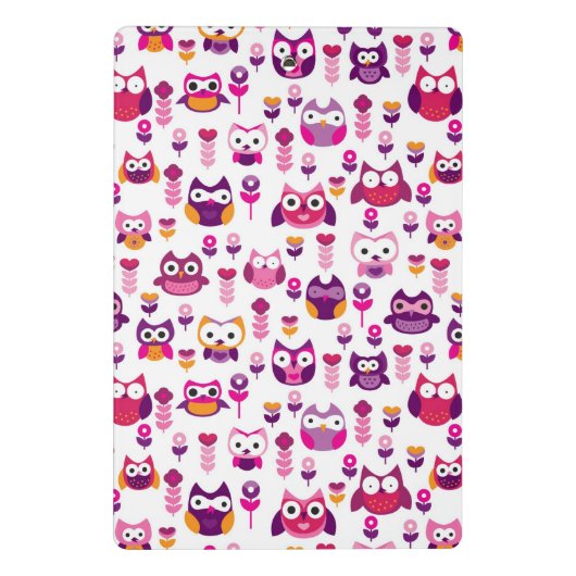 roetkleurig vogelpatroon mini klembord (Achterkant)