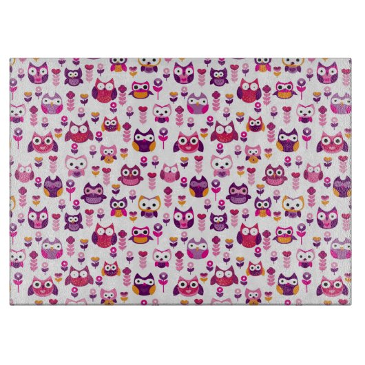 roetkleurig vogelpatroon snijplank (Voorkant)