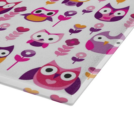 roetkleurig vogelpatroon snijplank (Hoek)