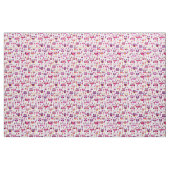 roetkleurig vogelpatroon stof (Fat Quarter)