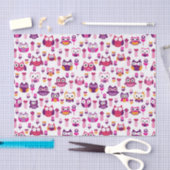 roetkleurig vogelpatroon tissuepapier (Craft)