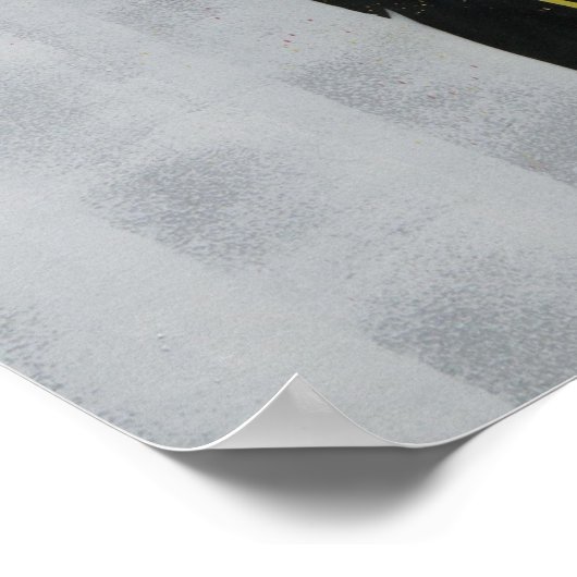 Roetkunst schilderster moderne kunst poster (Hoek)