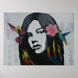 Roetkunst schilderster moderne kunst poster