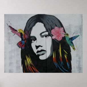 Roetkunst schilderster moderne kunst poster