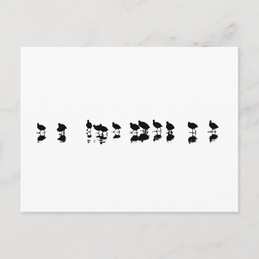 Roetontwerp - zwart op wit briefkaart (Voorkant)