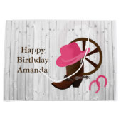 Roetvormig houtschemisch ontwerp voor koelmeisje L Groot Cadeauzakje (Voorkant)