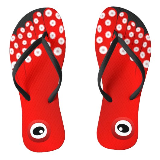 roetvormig octopus teenslippers (Voetbed)