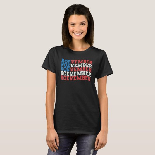 ROEVEMBER American Flag herinnert zich 8 november  T-shirt (Voorkant volledig)
