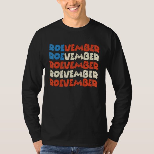 ROEVEMBER American Flag Vintage Remember November  T-shirt (Voorkant)