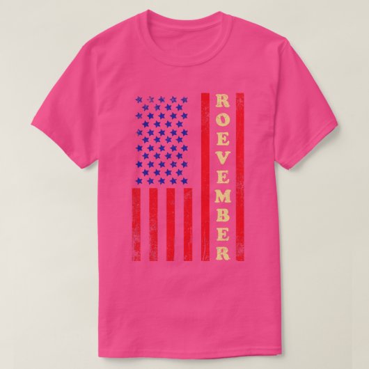 Roevember  Amerikaanse vlag T-shirt (Design voorkant)