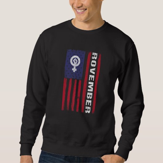 Roevember Amerikaanse Vlag Trui (Voorkant)