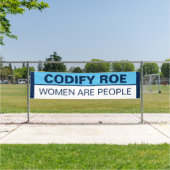 Roevember Codificeren Roe Vrouwen Zijn Mensen Spandoek (Insitu)