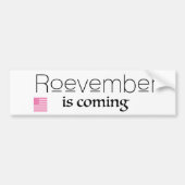 Roevember komt eraan bumpersticker (Voorkant)
