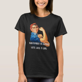 Roevember komt Rosie de Riveter tegemoet T-shirt
