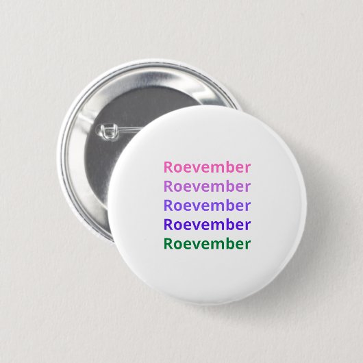 Roevember Ronde Button 5,7 Cm (Voorkant /achterkant)