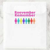 Roevember - Square Sticker (Tas)