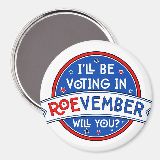 ROEvember stembadge Magneet (Voorkant / Achterkant)