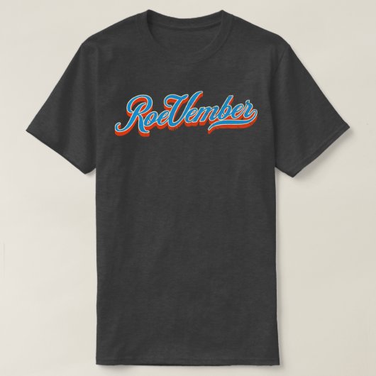 Roevember Typografie T-shirt (Design voorkant)