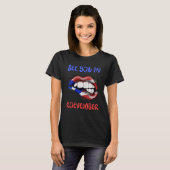 Roevember US Flag Lips Women T-shirt (Voorkant volledig)