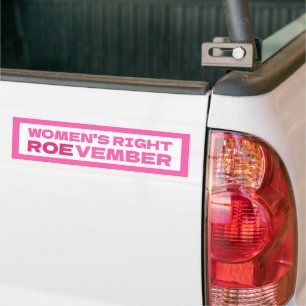 ROEVEMBER Vrouwen Recht Pro Keuze Abortus Bumpersticker