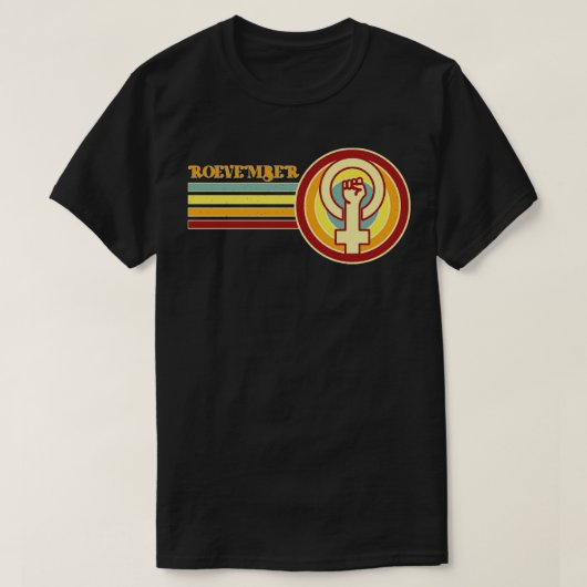 Roevember Womens Rights Retro T-shirt (Design voorkant)
