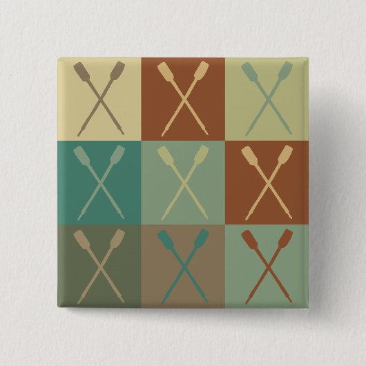 Roewkunst Pop Vierkante Button 5,1 Cm (Voorkant)