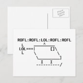 ROFLcopter Briefkaart (Voorkant / Achterkant)