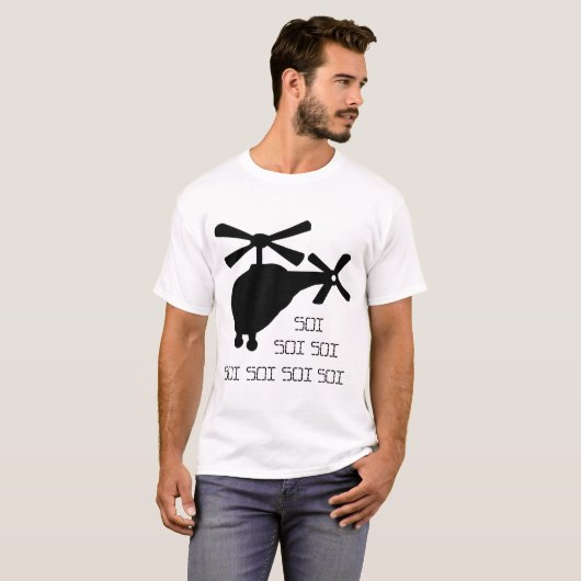 Roflcopter Soi T Shirt (licht) (Voorkant volledig)