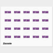 ROFLMAO PAARSE RONDE STICKER (Vel)
