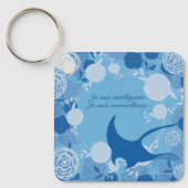 rog, bloem, sinaasappel, mandala, zen, chakra, sleutelhanger (Voorkant)