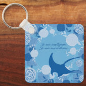 rog, bloem, sinaasappel, mandala, zen, chakra, sleutelhanger (Voorkant)