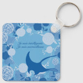 rog, bloem, sinaasappel, mandala, zen, chakra, sleutelhanger (Achterkant)